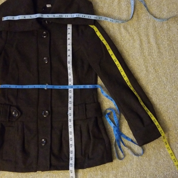 H&M Brown Pea Coat - Picture 8 of 8